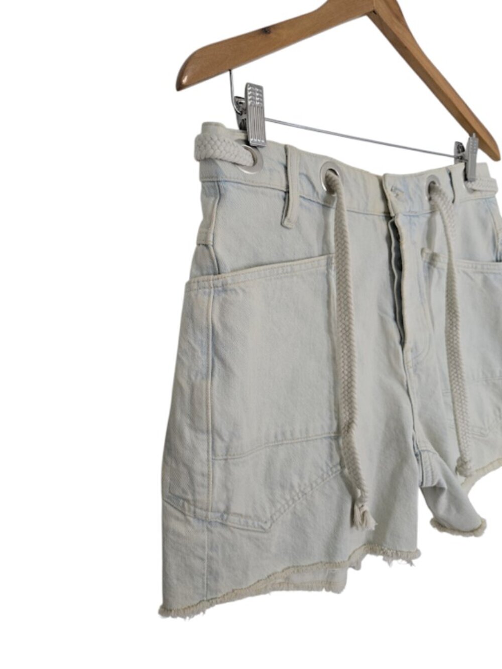 FREE PEOPLE WE THE FREE  Moxie Barrel Shorts Bleached Size 26 NWOT - Picture 3 of 8
